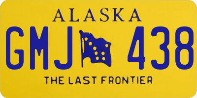 AK license plate GMJ438