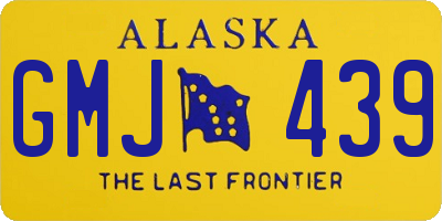 AK license plate GMJ439