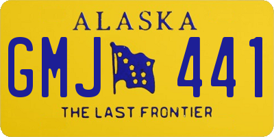 AK license plate GMJ441