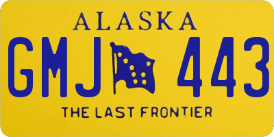 AK license plate GMJ443