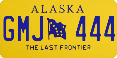 AK license plate GMJ444