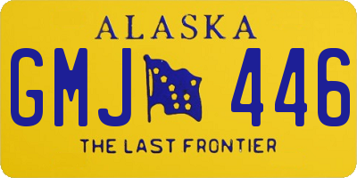 AK license plate GMJ446