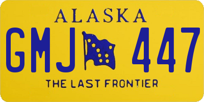 AK license plate GMJ447