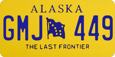 AK license plate GMJ449