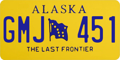 AK license plate GMJ451