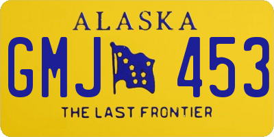 AK license plate GMJ453