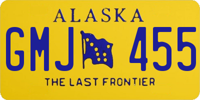 AK license plate GMJ455