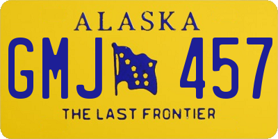 AK license plate GMJ457