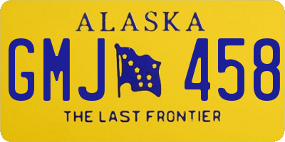 AK license plate GMJ458