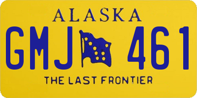 AK license plate GMJ461