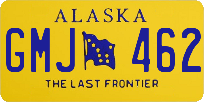 AK license plate GMJ462