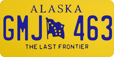 AK license plate GMJ463