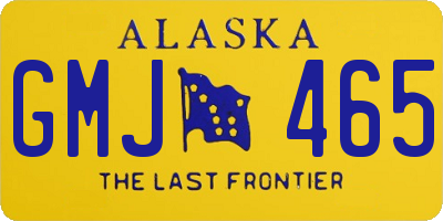 AK license plate GMJ465