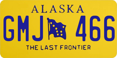 AK license plate GMJ466