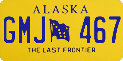 AK license plate GMJ467