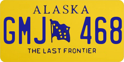 AK license plate GMJ468