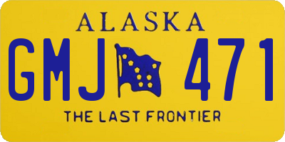 AK license plate GMJ471