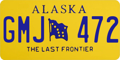 AK license plate GMJ472