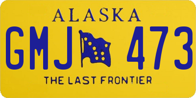 AK license plate GMJ473