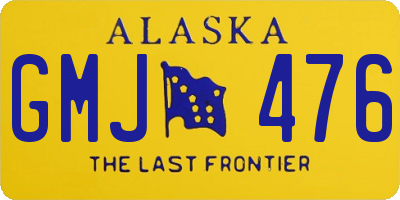 AK license plate GMJ476