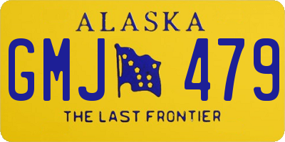 AK license plate GMJ479