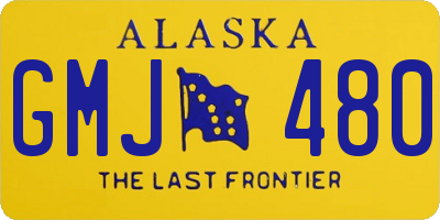 AK license plate GMJ480