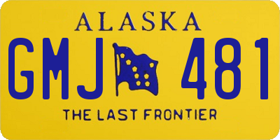 AK license plate GMJ481