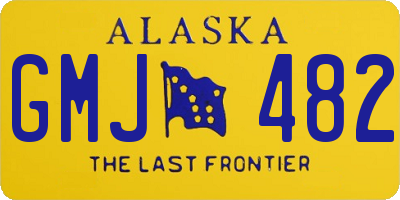 AK license plate GMJ482