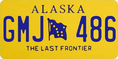 AK license plate GMJ486