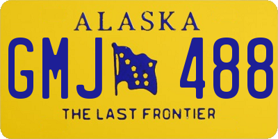 AK license plate GMJ488