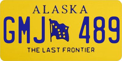 AK license plate GMJ489