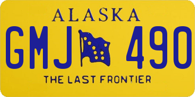 AK license plate GMJ490