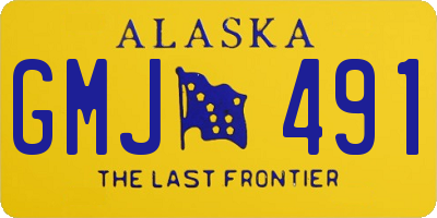 AK license plate GMJ491