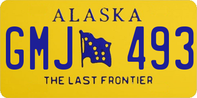 AK license plate GMJ493