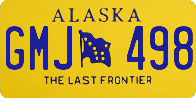 AK license plate GMJ498