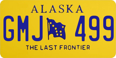 AK license plate GMJ499