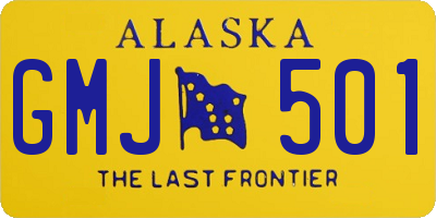 AK license plate GMJ501