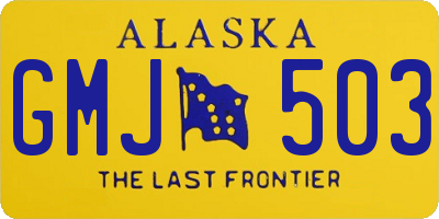 AK license plate GMJ503