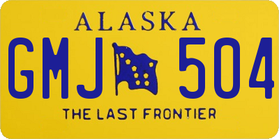 AK license plate GMJ504