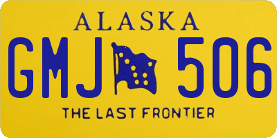 AK license plate GMJ506