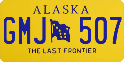 AK license plate GMJ507