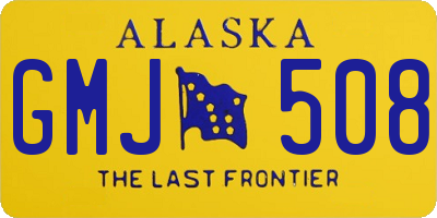 AK license plate GMJ508