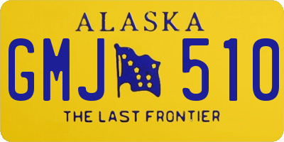 AK license plate GMJ510