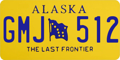 AK license plate GMJ512