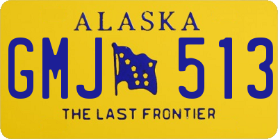 AK license plate GMJ513