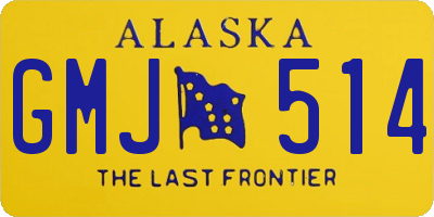 AK license plate GMJ514