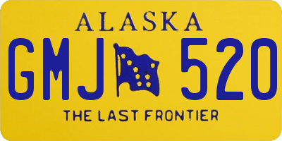 AK license plate GMJ520