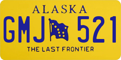 AK license plate GMJ521