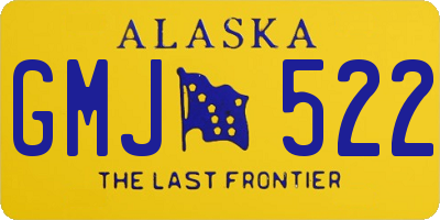 AK license plate GMJ522
