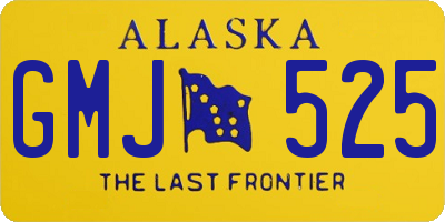 AK license plate GMJ525